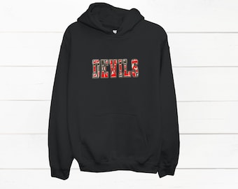 NJ Devils Varsity Letter Hoodie, Hockey Fankläder