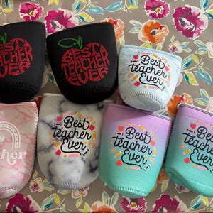 Handmade Iced Coffee Cozy, Drink Sleeve, Beverage Holder, Coffee Lover Gift, Emotional Support, Iced Coffee Coozie