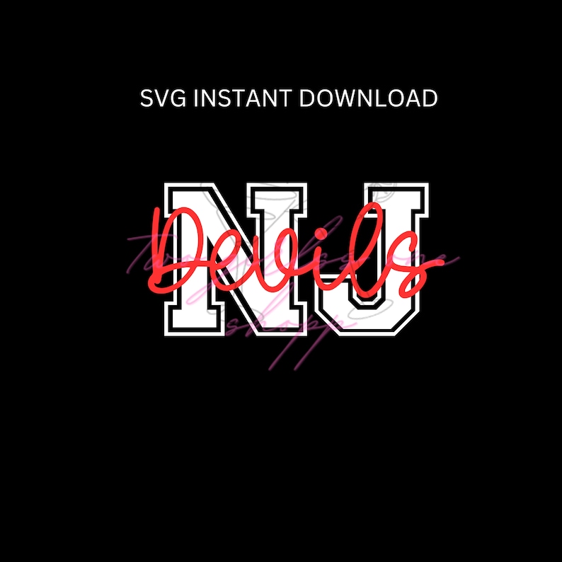 NJ Devils Design, SVG PNG, Instant Download - Etsy