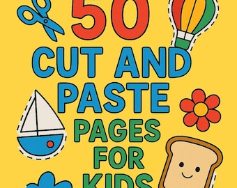 cut and paste worksheet, Kids activity pages, scissors skill practice, printable craft pages, fun crafts for kids, diy paper crafts for kids