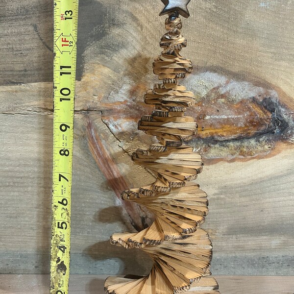 Spiral Wooden Tree Etsy