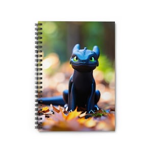 Spiral Notebook - Ruled Line featuring Toothless from How to Train Your Dragon