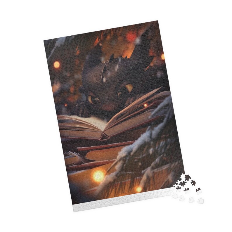 Baby Toothless Reading a Book Puzzle (110, 252, 520, 1014-piece) - Etsy