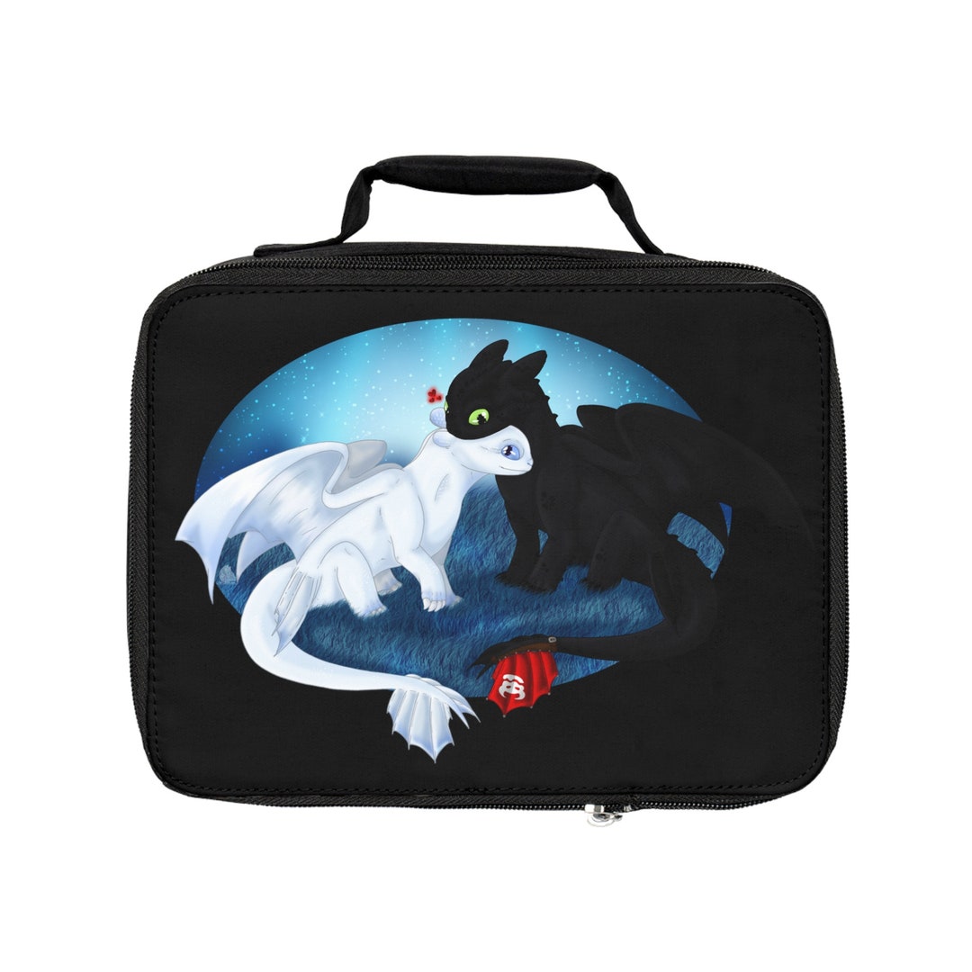 Lunch Bag With Toothless and the Light Fury From How to Train Your Dragon Etsy