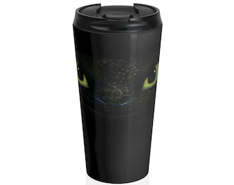 Toothless from How to Train Your Dragon Stainless Steel Travel Mug Hot or Cold Drinks
