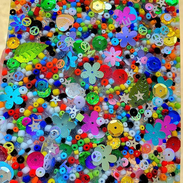 Large Pick Pads-Big Options-Variety-Smiley Sequins-Rainbow Mix-Thin-Skin Picking Alternative-Anxiety-Dermatillomania