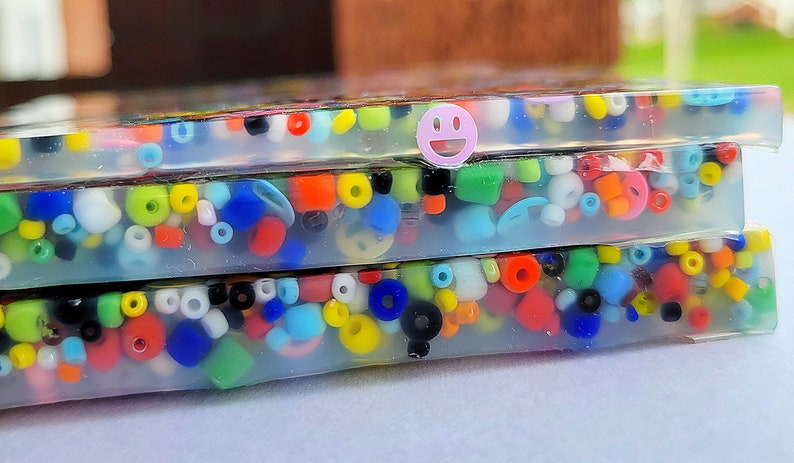 Large Pick Pads-Big Options-Variety-Smiley Sequins-Rainbow Mix-Thin-Skin Picking Alternative-Anxiety-Dermatillomania image 7