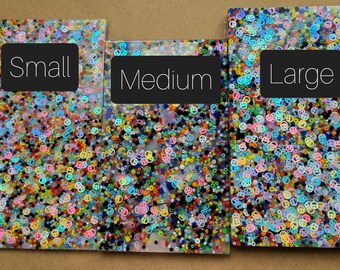 Large Pick Pads-Big Options-Variety-Smiley Sequins-Rainbow Mix-Thin-Skin Picking Alternative-Anxiety-Dermatillomania