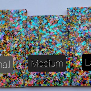 Large Pick Pads-Big Options-Variety-Smiley Sequins-Rainbow Mix-Thin-Skin Picking Alternative-Anxiety-Dermatillomania image 3