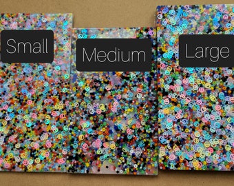 Large Pick Pads-Big Options-Variety-Smiley Sequins-Rainbow Mix-Thin-Skin Picking Alternative-Anxiety-Dermatillomania