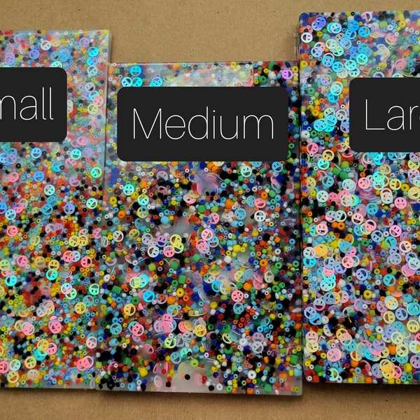 Large Pick Pads-Big Options-Variety-Smiley Sequins-Rainbow Mix-Thin-Skin Picking Alternative-Anxiety-Dermatillomania