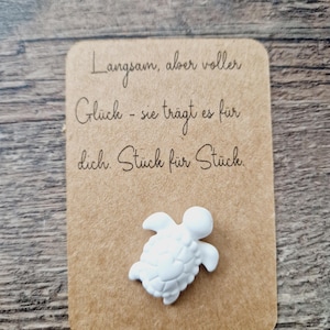 Glücks-Schildkröte, Glücksbringer, Gastgeschenk Mitbringsel Hochzeit Taufe Geburtstag Konfirmation Kommunion Schulabschluss, Prüfung
