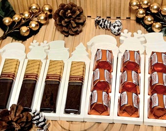 Gift wrapping for chocolate bars, souvenir, gift idea, small gift for Christmas
