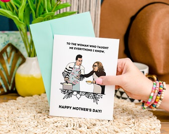 Printable Schitt's Creek Mother's Day Card | Instant Download | David and Moira Rose | Fold in the cheese | Funny card for Mother's Day