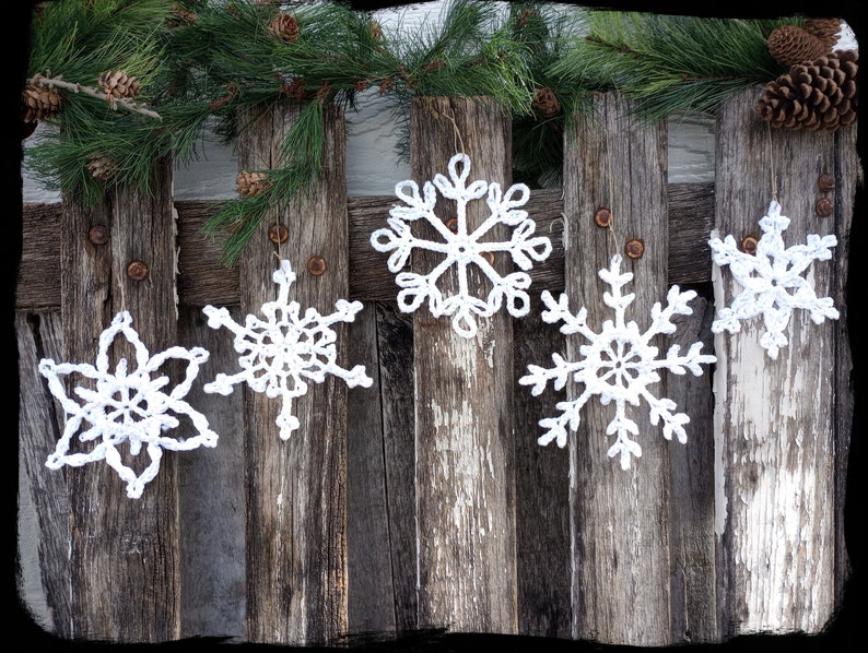 Giant Snowflake Crochet Pattern: Winter Ornaments (PDF Pattern) image 2