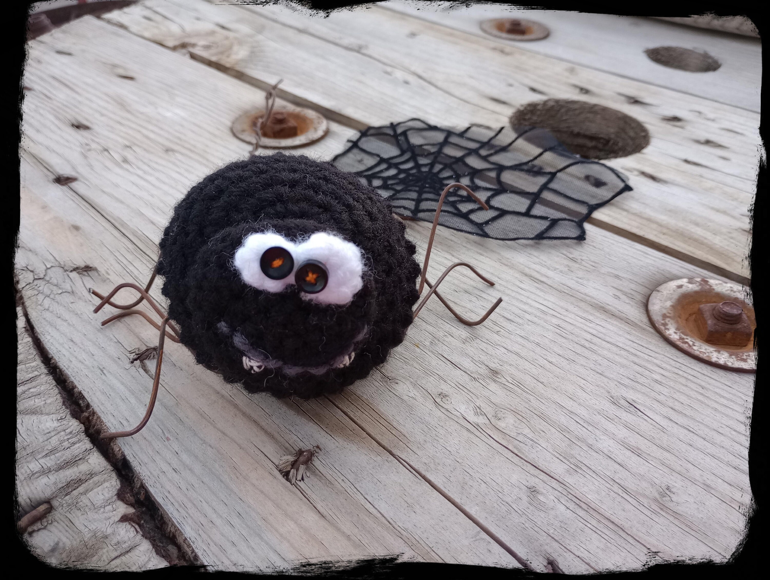 Spider Primitive Crochet Pattern Halloween Ornament - Etsy