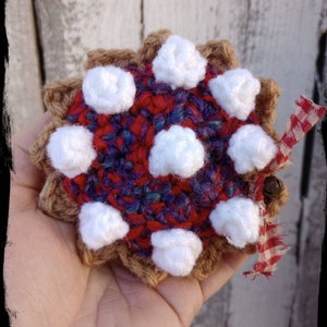 PDF Pattern, Miniature Patriotic Pie Crochet Pattern, 4th of July Decoration, Crochet Tutorial, Easy Beginner Crochet image 5