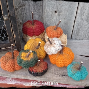 Mini Pumpkins and Gourds Crochet Pattern: Beginner-Friendly Fall Decor (Digital PDF)