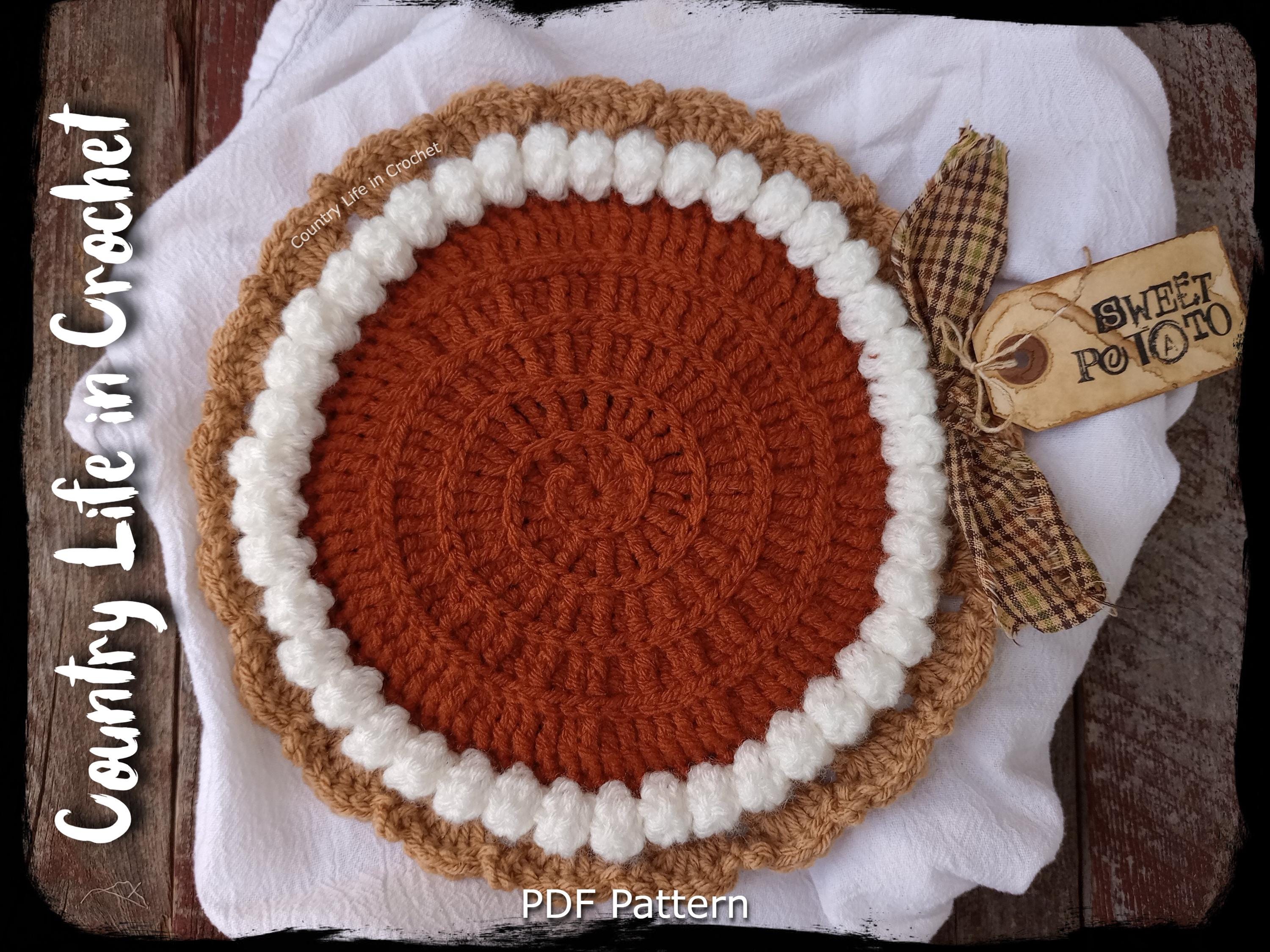 32 Potato Crochet Patterns: Spud Amigurumi, Desk Buddies, Play Food, and Clever Gag Gifts 15 Sweet Potato Pie Potholder Crochet