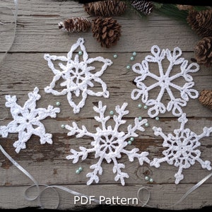 Giant Snowflake Crochet Pattern: Winter Ornaments (PDF Pattern)