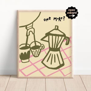 Coffee Club Küche Druck, Küchen Poster, Kaffee Druck, Handgezeichnete Küche Druck, Geschenk für Freunde, Kaffeeliebhaber, Küchen Wandkunst, Kaffee Kunst