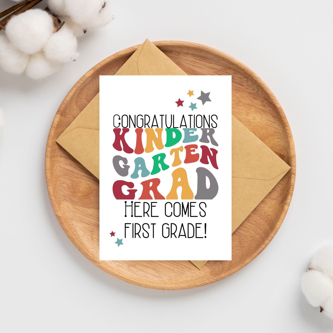 Kindergarten Graduation Digital Greeting Card, Printable Card ...