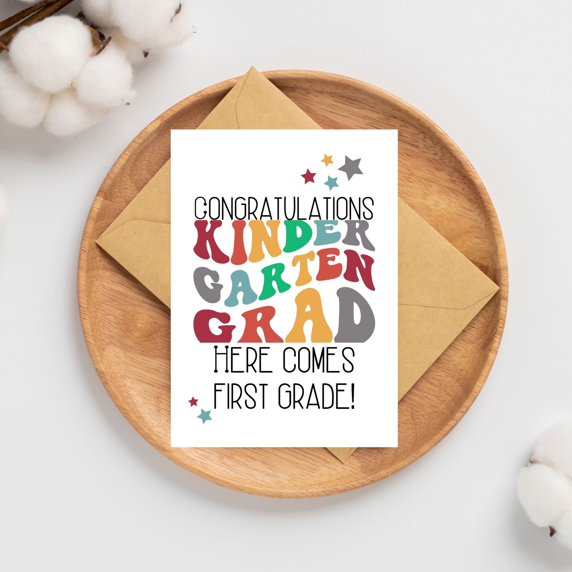 Kindergarten Graduation Digital Greeting Card, Printable Card ...