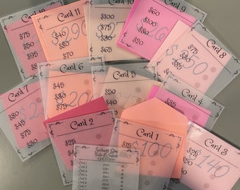 Savings Challenge Books | 1,000-10,000 Savings | 96 Envelope Challenge | Available In Various Colours | Cash Stuffing | Saving Challenge