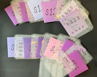 Conquer Your 10,000 Savings Goal! Unique Challenge Kit | Custom Color Envelopes | Box Option