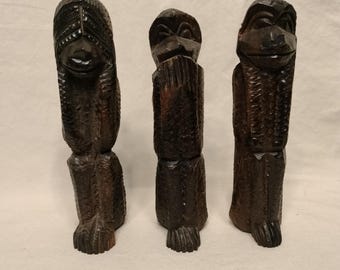 ヴィンテージ木製彫刻セット - Etsy 日本