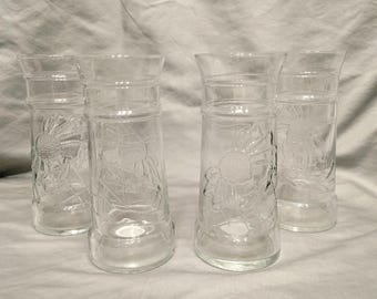 Vasos de langosta roja vintage