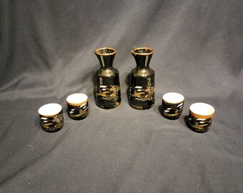 Vintage Japanese Sake Set