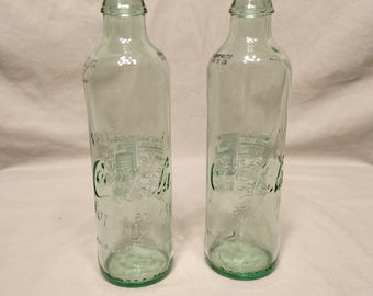 Vintage Miniature Coca-Cola Bottles 100th Anniversary Glass