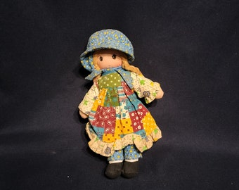 Vintage Knickerbocker Holly Hobbie muñeca de trapo