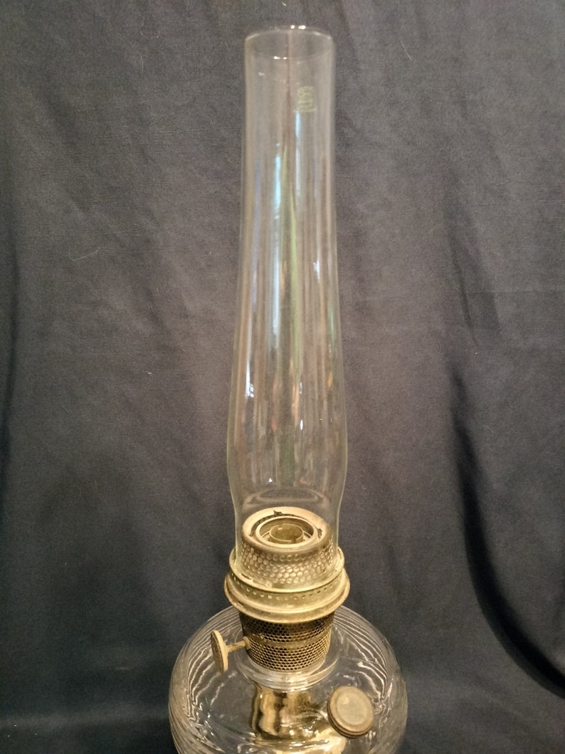 Vintage Clear Aladdin Beehive Kerosine Oil Lamp Etsy