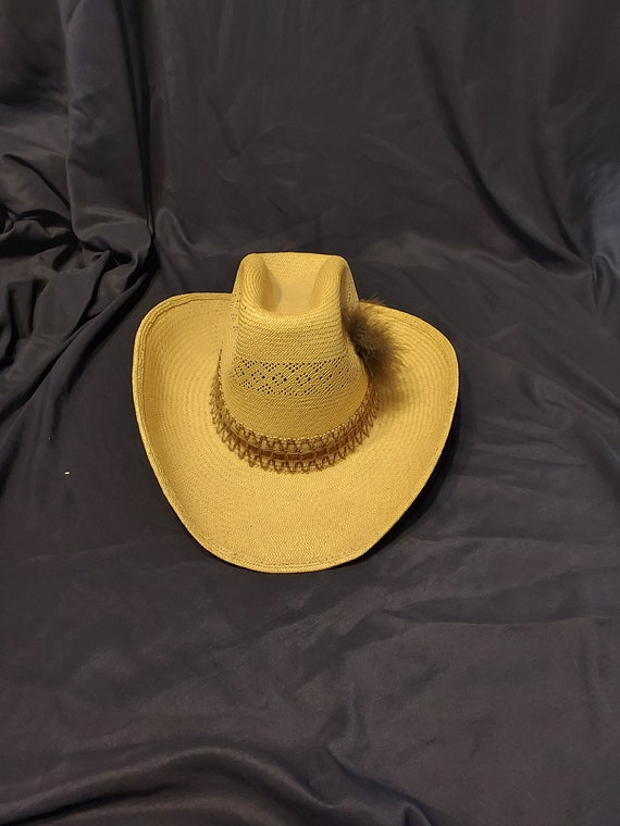 Vintage Stetson Straw Western Hat