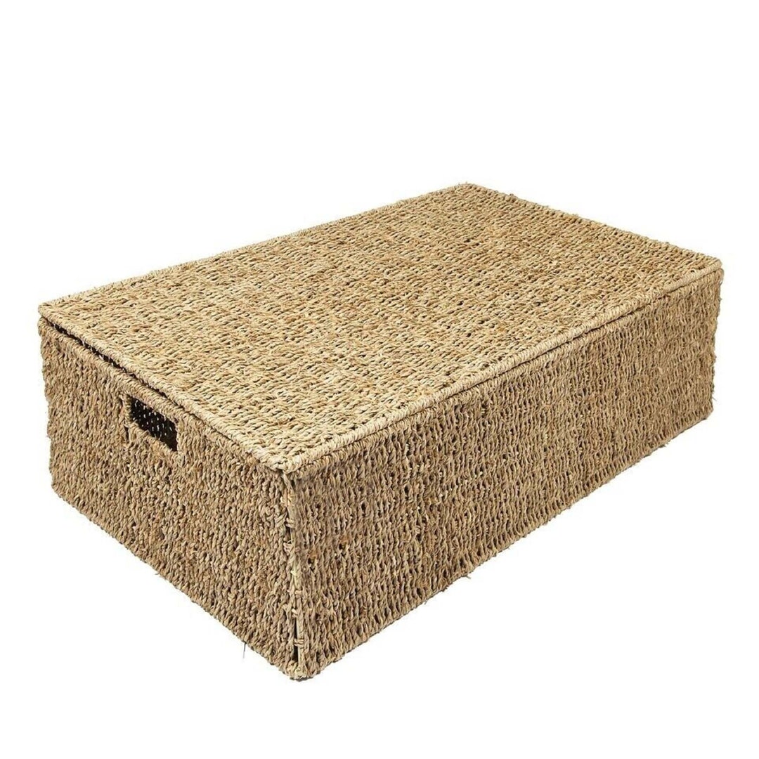 Seagrass Trunk Under Bed Storage Box Chest Basket Toy Box Chest Storage