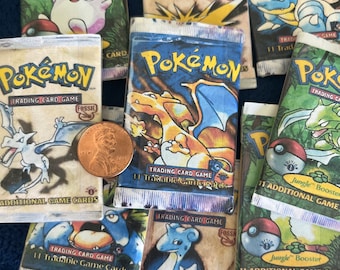 9 Mini Vintage Pokmon Packs Assorted! - Etsy