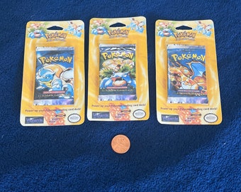 Pokemon Blister Packs With Pin Assortment