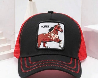 Men/unisex snapback tucker hat horse logo