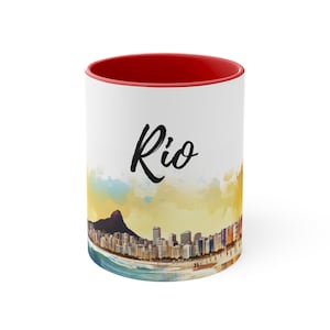 Presente Rio de Janeiro, Caneca Rio de Janeiro, Amante Rio de Janeiro, Fã Rio de Janeiro, Caneca de café, Copa Rio de Janeiro, Lembrança Rio de Janeiro