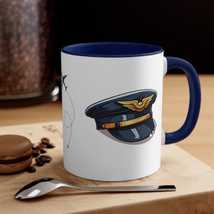 Pilot Mug, Aviation Mug, Custom Captain Mug, Pilot Graduation, Funny Pilot Mug, Pilot Stripes, Team Captain Gift, Funny Mugs, Plane Mug