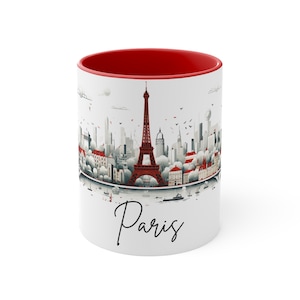 Regalo de París, Taza de París, Regalos de París, Amante de París, Ventilador de París, Taza de café, Taza de viaje, Copa de París, Recuerdo de París, Torre Eiffel, Louvre