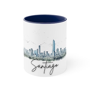 Santiago Geschenk, Santiago Becher, Santiago Geschenke, Santiago-Liebhaber, Santiago-Fan, Kaffeebecher, Reisebecher, Santiago Cup, Santiago Souvenir, Chile
