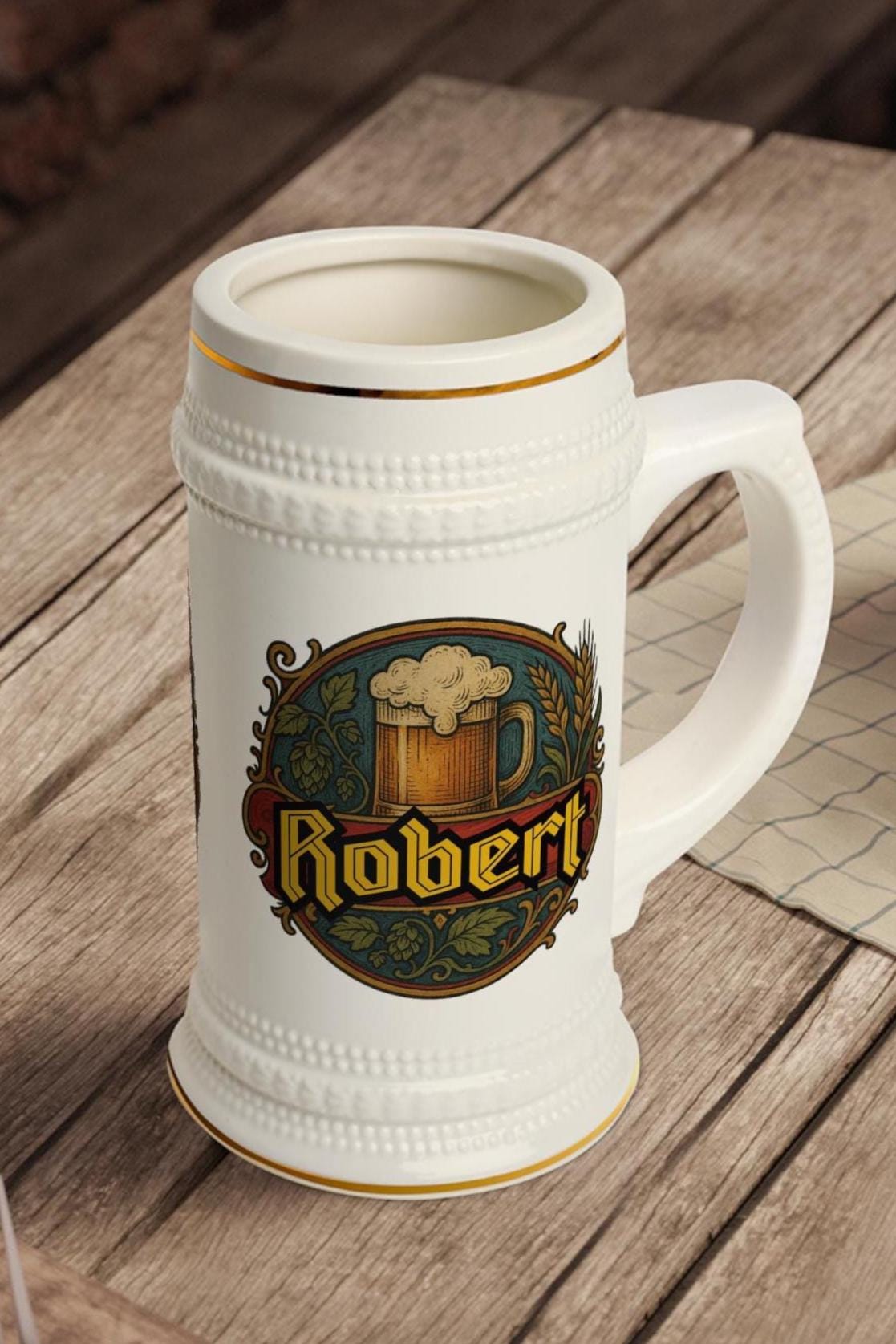 Custom Name Beer Mug - Custom Name Mug - Custom Beer Stein - Oktoberfest Mug - Groomsmen Gift - Personalized Gift - Birthday Gift