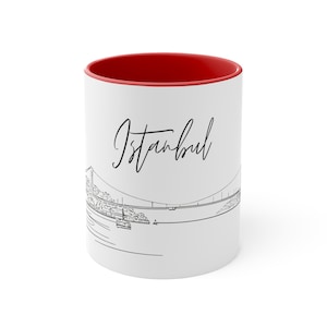 Istanbul Gift, Istanbul Mug, Istanbul Gifts, Istanbul Lover, Coffee Mug, Travel Mug, Istanbul Sketch Mug, Istanbul Souvenir, Turkey Souvenir