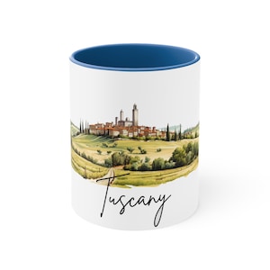 Tuscany Gift, Tuscany Mug, Tuscany Gifts, Tuscany Lover, Coffee Mug, Travel Mug, Italy Cup, Tuscany Souvenir, San Gimignano, Italy, Florence