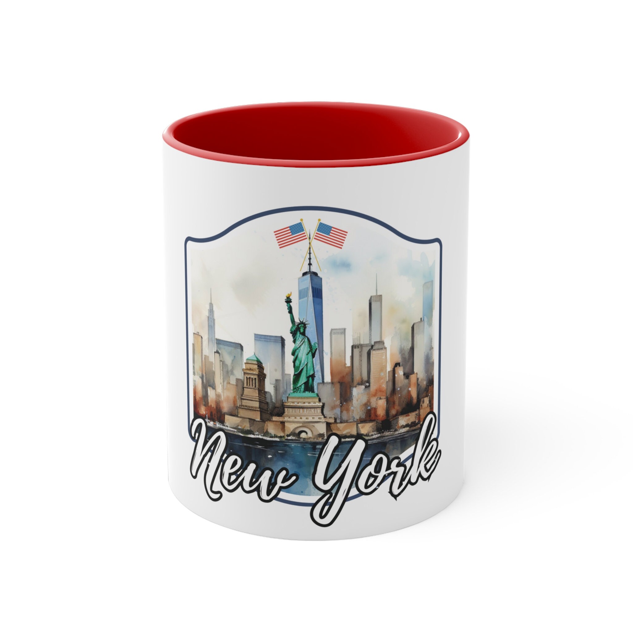 New York Freiheitsstatue Tasse – 330 Ml, Spülmaschinenfest, Beidseitig Bedruckt, Geschenk Für USA- & NYC-Fans