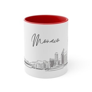 Monaco Gift, Monaco Mug, Monaco Gifts, Monaco Lover, Coffee Mug, Travel Mug, Monaco Sketch Mug, Monaco Souvenir, France Souvenir