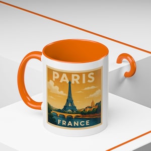 Regalo de París, Taza de París, Regalos de París, Amante de París, Fan de París, Taza de Café, Taza de Viaje, Taza de París, Recuerdo de París, Museo del Louvre, Francia